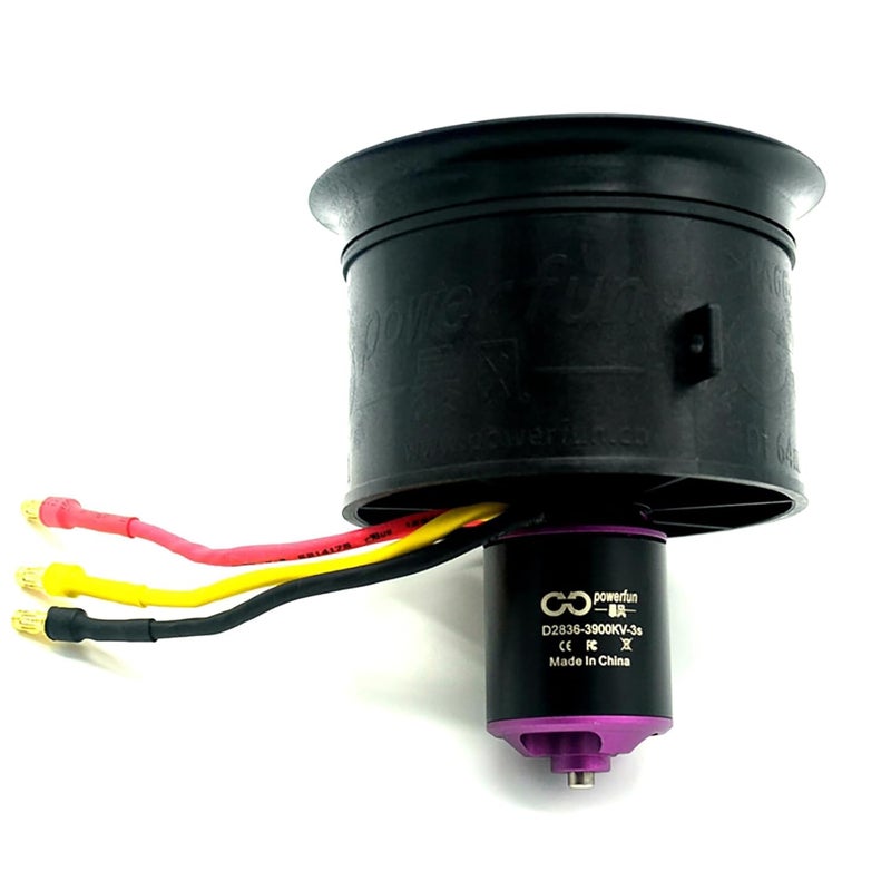 ApisQueen 64MM EDF 4S 3500KV Belt 11 Blades Electric Ducted Fan with 60A ESC for Aircraft Model Aircraft Jet Enging - Image 2